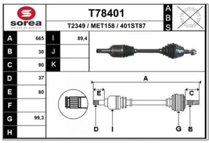 EAI Antriebswelle vorne links für Mercedes-Benz M-Klasse W164 GL-Klasse X164 - Bild 1 von 1