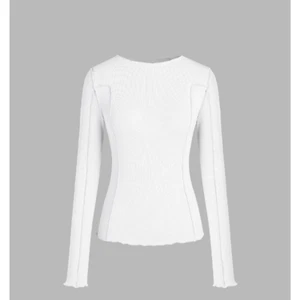 Cider Round Neckline Solid Long Sleeve Tee Women's Top White Size 1XL NWT - Picture 1 of 8