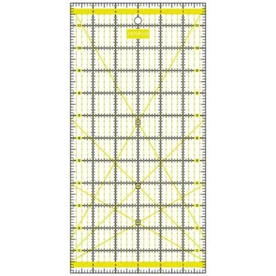 Semplix Patchwork- Quiltlineal 12" x 6"/ 2,5 mm gelb Lineal Nähen Patchwork - Bild 1 von 4