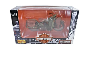 Maisto Harley-Davidson Series 9 1942 WLA Flat Head 1-18 Scale Motorcycle 2002 - Picture 1 of 6