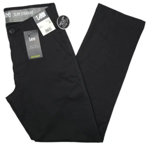 Lee #11712 NEW Men's Active Stretch Motion Flex Waistband Slim Straight Pants - Picture 1 of 3
