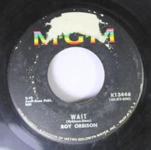 50'S/60'S 45 Roy Orbison - Wait / Breakin' Up Is Breakin' My Heart On Mgm - Picture 1 of 2