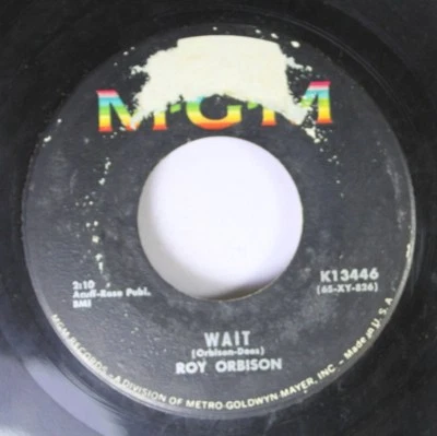 50'S/60'S 45 Roy Orbison - Wait / Breakin' Up Is Breakin' My Heart On Mgm - Image 1 of 2