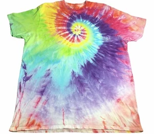 Custom Handmade Tie Dye T-Shirt, Psychedelic Fan Scrunch Tee - Adult XXXL 3XL - Picture 1 of 1