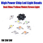 1W/3W/5W Color Light Red/Blue/Yellow LED Chips High Power LED Beads 360-660nm