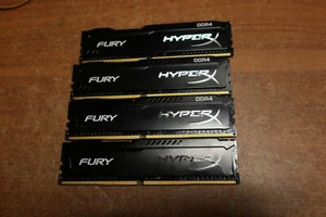 HyperX Fury 32GB (4 x 8GB) DDR4 2133MHz Desktop Memory Ram - Picture 1 of 4