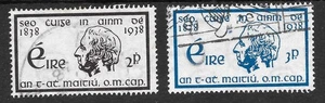 EIRE 1938 SG107/08 CENTENARY OF TEMPERANCE BRIGADE, VERY GOOD USED. - Picture 1 of 2