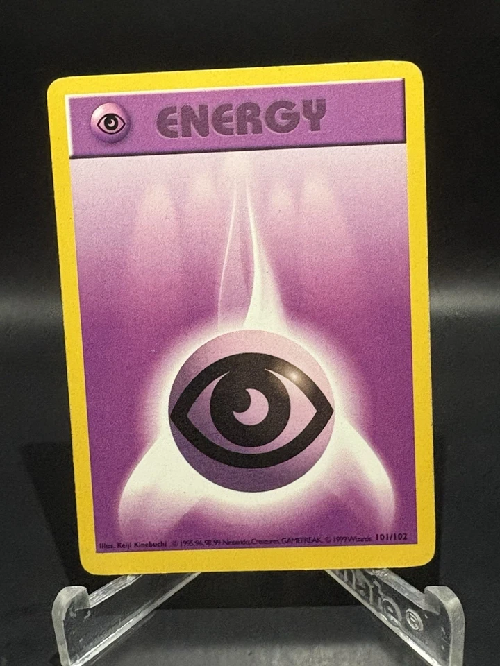 1999 Pokemon WOTC Base Set Shadowless Psychic Energy 101/102  - Image 1 of 2