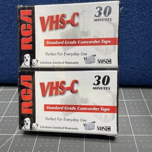 RCA VHS-C 30 Minuten Standardqualität Camcorder Band 2er-Pack versiegelt in Verpackung - Bild 1 von 4