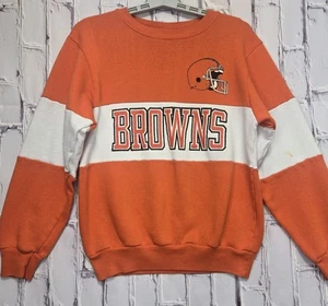 Sudadera De Colección Años 80 Campeón Cleveland Browns Cuello Redondo Para Hombre Talla L Hecha en EE. UU. - Imagen 1 de 13