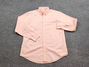 Brooks Brothers Shirt Mens Medium Pink Supima Cotton Button Business Casual - Picture 1 of 7