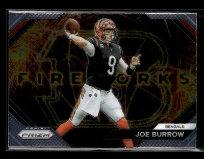 2023 Panini Prizm #F-8 Joe Burrow Fireworks Cincinnati Bengals - Image 1 of 2