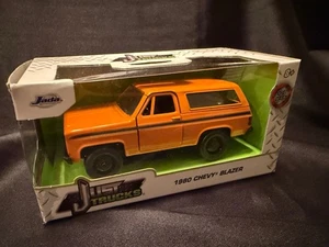 RARE Orange 1980 CHEVY BLAZER ORANGE 1:32 JUST TRUCKS Diecast Metal JADA NEW - Picture 1 of 1