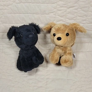 2 Build Bear Mini Promise Pups Black Lab Copper Gold Retriever 5" Pets Labrador - Picture 1 of 6