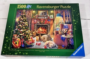 NEW 2024 Ravensburger  Christmas Eve 1500 Piece Puzzle Made In Germany Cats-Dogs - Picture 1 of 6
