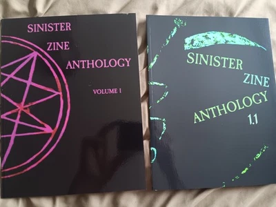 Sinister Zine Anthology Vol 1.0& *damaged* 1.1 Order Of Nine Angles Satanism o9a - Image 1 of 4