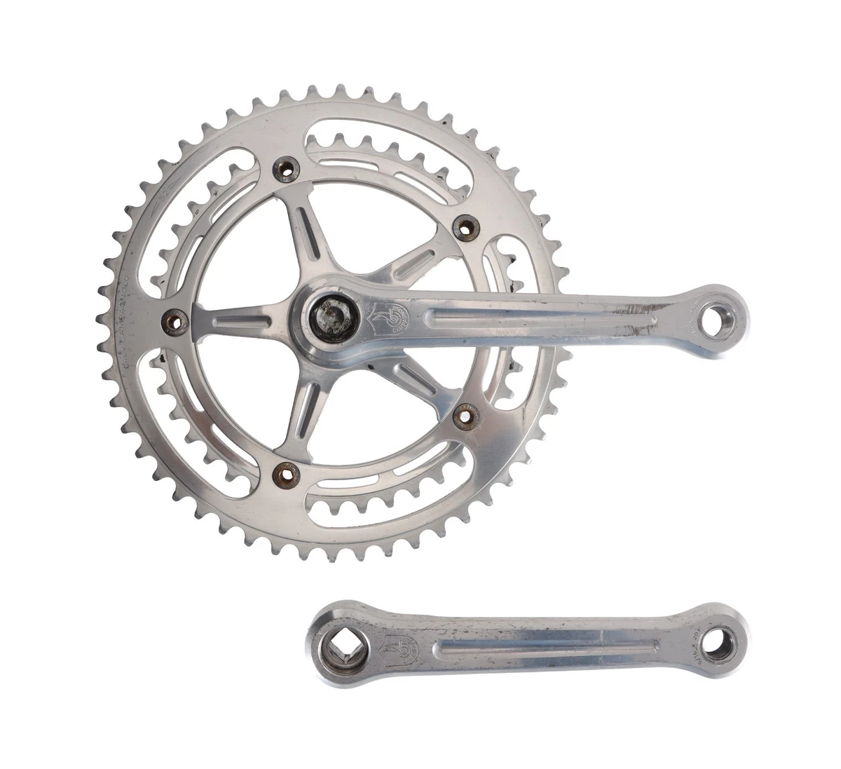 CAMPAGNOLO STRADA クランク　170mm Vintage! Campagnolo Strada Pinarello Pantographed 170mm 53/42t