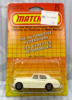 1986 Matchbox MB 62 Rolls Royce, "The Automotive Superstars", White, 1/64, NIB - Image 1 of 4
