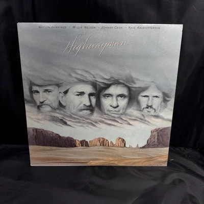 “Highwayman” Jennings, Nelson, Cash, Kristofferson LP Columbia 1985 - Image 1 of 4