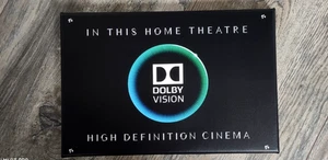 DOLBY VISION/ATMOS/DTS X/CANTON/YAMAHA/DENON/Leinwand 20x30 cm Schild Logo/Bild - Bild 1 von 1