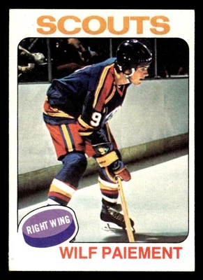 1975 TOPPS WILF PAIEMENT 195 EX HOCKEY KANSAS CITY SCOUTS - Image 1 of 2