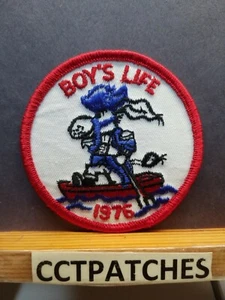 1976 BSA BOY'S LIFE BOY SCOUTS PATCH - Picture 1 of 2