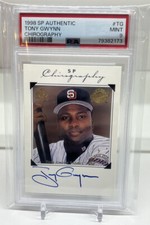 1998 SP AUTHENTIC TONY GWYNN CHIROGRAPHY #TG PSA 9 BOLD AUTO AUTOGRAPH PADRES SD