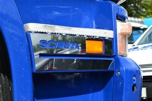 Panel Trim Indicator Chrome Cover - F To Fit Scania 4 R P G 6 Series Pre 2009 - Picture 1 of 2