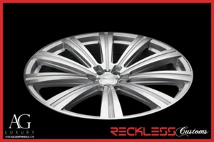 AVANT GARDE 24" VANGUARD SILVER CONCAVE WHEELS RIMS FITS BENZ GLE300D - Picture 1 of 8