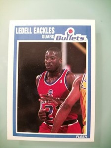 LEDELL EACKLES 1989-90 Fleer #158   FREE SHIPPING 89FLE158