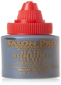Salon Pro Hair Extension Bonding Glue Black 1 Oz - Picture 1 of 11