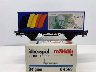 Marklin HO Scale No.84569 EUROPA 1993 Belgien Container Car - Image 1 of 4