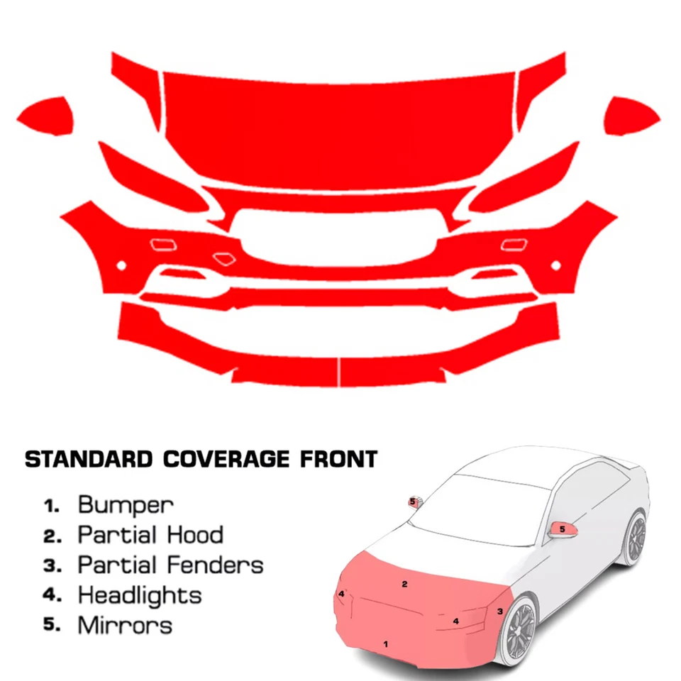 Kit de sujetador transparente de película de protección de pintura precortada PPF para Volvo S90 Momentum 2017-2020 Foto 1 de 4