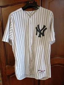 New York Yankees Derek Jeter #2 2009 White Stadium Inaugural Authentic Majestic - Foto 1 di 11