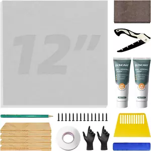 Drywall Repair Kit 12” x 12” – Patch Kit for Large Holes, Easy Sheetrock Wall Re - Picture 1 of 12