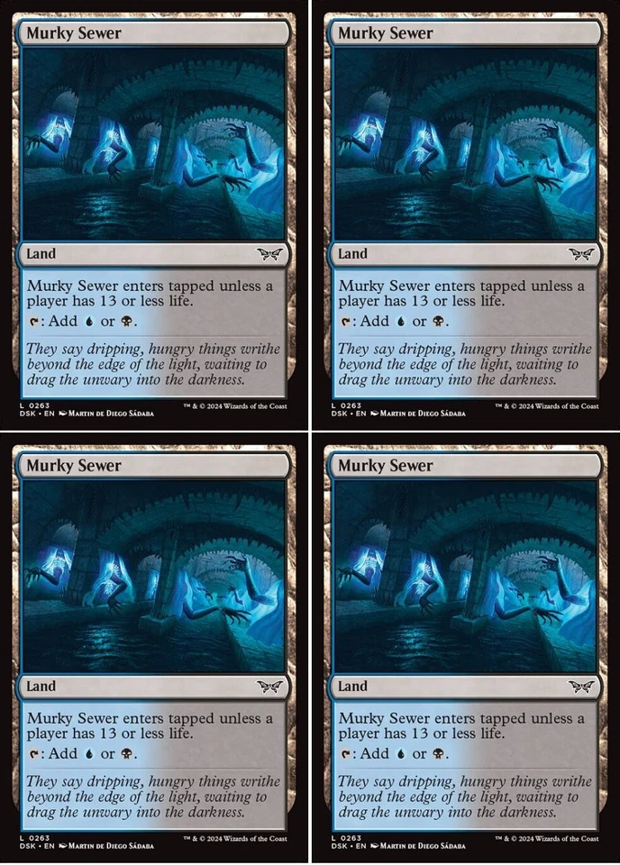 MTG - 4x MURKY SEWER - Duskmourn (C) - Image 1 of 1