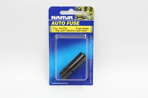 NARVA 54400BL CLIP LOCK INLINE CERAMIC FUSE HOLDER WITH 8A CERAMIC FUSE 25A - Picture 1 of 3