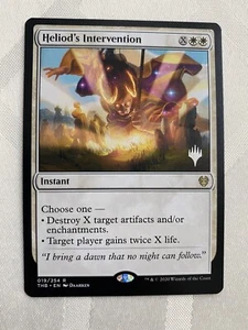 1x HELIOD’S INTERVENTION *PROMO* MTG THB NM/MT EDH Commander Combo - Picture 1 of 2