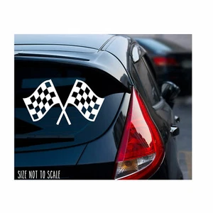 Checkered Flag Sticker Decal Racing Flag JDM KDM 5" - Picture 1 of 1