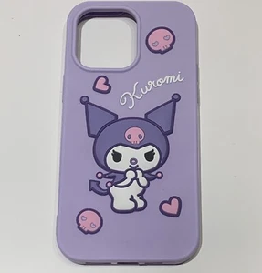 Coque iPhone 14 Pro Max SANRIO Kuromi silicone violet design 3D pour collection - Photo 1 sur 4
