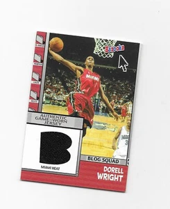 2005-06 Bazooka Blog Squad Relics #DWR Dorell Wright ATLANTA HAWKS - Picture 1 of 1