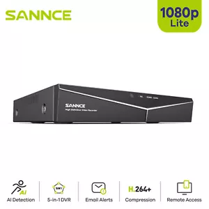 Grabadora de video SANNCE 5 en 1 16 canales HD 1080P Lite HDMI DVR para sistema de seguridad CCTV - Imagen 1 de 17
