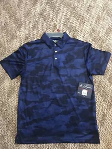 NWT Ben Hogan Performance Moisture Wicking Golf Polo Mens Small Blue Camo** - Picture 1 of 5