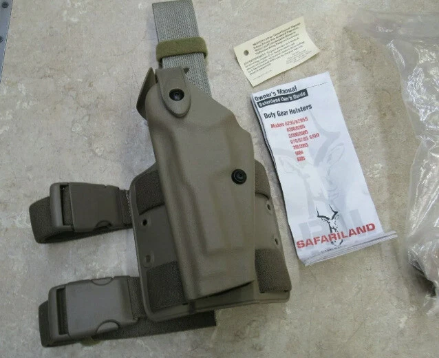 Safariland Beretta 92 M9 Tactical Drop Leg Holster Right Hand Black 6004-73