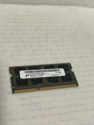 Micron MT16JTF51264HZ-1G6M1 4GB PC3-12800S Laptop Memory Module Untested - Image 1 of 2