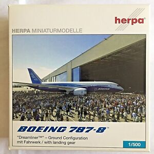Herpa 1/500 - 513449 BOEING 787-8 " Dreamliner " Ground Configuration - NEUF