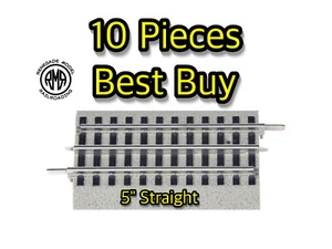 Lionel 12024 Fastrack Half Straight Track Section 5" Inch O Gauge Set of 10 - Picture 1 of 1