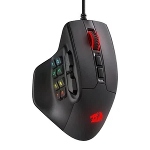 Redragon M811 Aatrox MMO Wired Gaming Mouse, 15 Programmable Keys - Picture 1 of 5