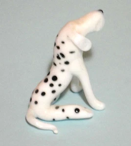 Collectible DALMATIAN DOG Glass Figurine Handmade in LITHUANIA Europe - Picture 1 of 3