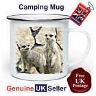Meerkat Camping Mug, Hiking Mug, Fishing Mug, Outdoor Mug, Tin Mug, Meerkat Mug